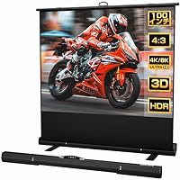 Amazon | Wasjoye プロジェクタースクリーン 60インチ 自立式 携帯型